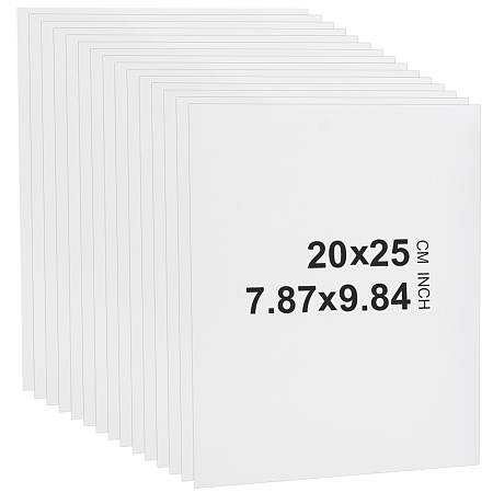 BENECREAT Paper Picture Photo Mat, Rectangle, White, 200x250x1mm