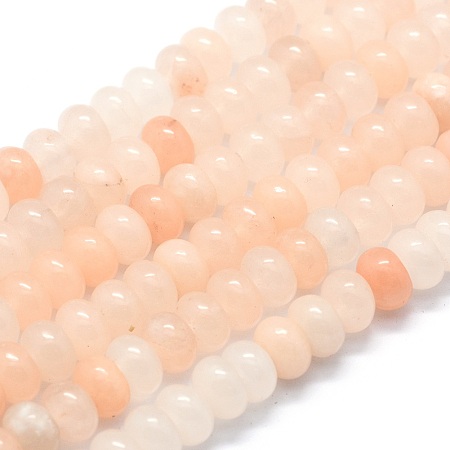 Honeyhandy Natural Pink Aventurine Beads Strands, Rondelle, 8x5mm, Hole: 1mm, about 74pcs/strand, 15.15 inch(38.5cm)