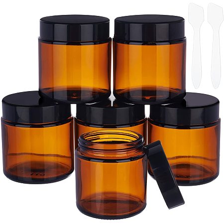 Wholesale BENECREAT 20 Pack 1oz/30ml Column Plastic Clear Storage Containers  Jars Organizers with Aluminum Screw-on Lids 