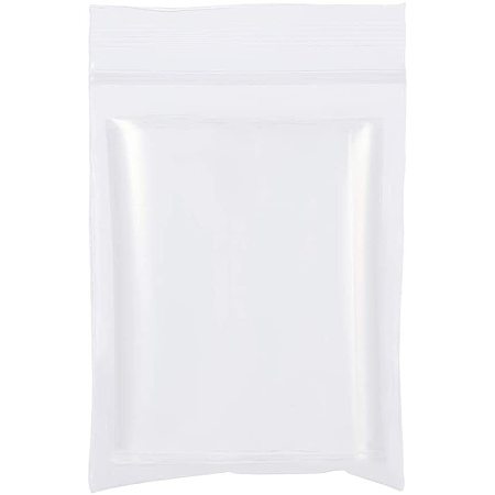 BENECREAT 300 Pack 2 x 1.5, 4 Mil Clear Resealable Heavy Duty Plastic Reclosable Zipper Bags for Candy Craft Storage