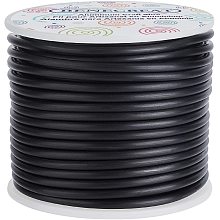 BENECREAT 9 Gauge Matte Jewelry Craft Wire 55 Feet Tarnish Resistant Aluminum Wire for Christmas Halloween Beading Sculpting Model Skeleton Making (Black, 3mm)