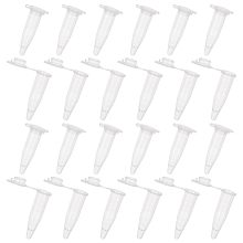 OLYCRAFT 1000 Pcs 1.5ml Microcentrifuge Tube with Snap Cap Graduated Microcentrifuge Tube Transparent Disposable Centrifuge Tube Plastic Small Vials with Caps for Sample Storage without Leakage