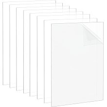 OLYCRAFT 12pcs 5 x 7 Inches Transparent Acrylic Sheet 1mm Thick Clear Acrylic Panel Picture Frames Glass Replacement for Picture Frame Windows Frame DIY Craft Projects