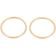 UNICRAFTALE 10pcs 304 Stainless Steel Linking Ring Golden Circle Connector Charm Links Connector Charms for Bracelet Necklace Jewelry Making 12x0.8mm