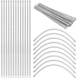 PandaHall Elite 30pcs Spiral Metal Boning 7.9" Corset Modeling Sticks 5.5mm Platinum Corset Boning Stay Metal Boning Precut Spiral Corset Boning for Wedding Dress Costume Sewing Corset Making Supplies