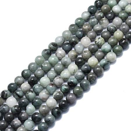 Natural Emerald Quartz Beads Strands, Round, 8.5mm, Hole: 1mm, about 48pcs/strand, 15.35 inch(39cm)