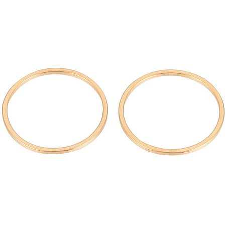 UNICRAFTALE 10pcs 304 Stainless Steel Linking Ring Golden Circle Connector Charm Links Connector Charms for Bracelet Necklace Jewelry Making 12x0.8mm