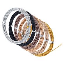 BENECREAT 98.5 Feet 6 Color Aluminum Wire 15 Gauge Twist Craft Wire Bendable Metal Wire Armature Beading Wire for DIY Jewelry Craft Making