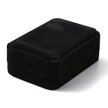 Arricraft Velvet Pendant Box, for Pendant Necklace Gift Storage, Rectangle, Black, 10.1x7x3.5cm