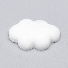 Honeyhandy Resin Cabochons, Cloud, White, 25x17x5.5mm