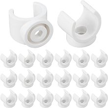 GORGECRAFT 1-Inch U-Hook PEX Holder TV Tray Replacement Clips PVC Water Pipe Clamps Talon Clamps Pipe Support Fit for 19mm OD Pipe Plastic Socket to Fix Corresponding Pipes (20 Packs)