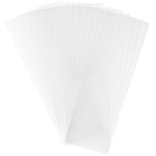 PandaHall Elite 500 pcs 9x3 inch Clear Top Open Long Flat Plastic Cellophane Candy Gift Treat Bags for Small Homemade Arts Party Favor Bags