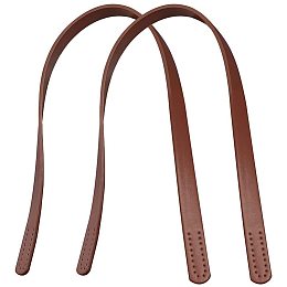 Arricraft 1 Pair(2pcs) 23 Inch Imitation Leather Purse Handles Handbags Shoulder Bag Strap Replacement with Alloy Clasps for Purses Making Supplies, Coconut Brown