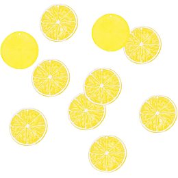 Pandahall Elite 10pcs Lemon Pendants Charms Imitation Food Fruit Pendants Resin Charms Beads Hanging Ornament for Earring Bracelet Necklace Jewelry Making