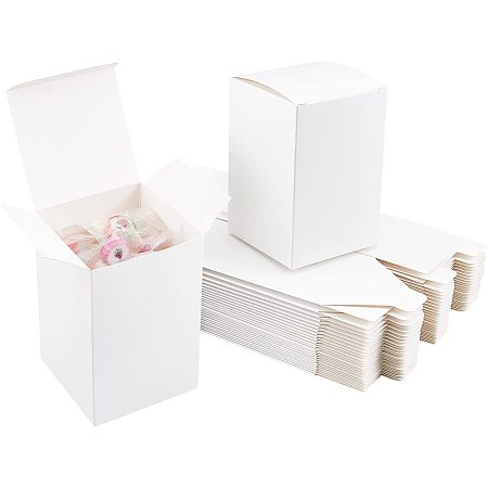 Pandahall Elite 3x3x4.7 Gift Boxes 30pcs Paper Cube Boxes with Lids Paper Present Packaging Box Decorative Gift Wrap Boxes Bulk for Bridesmaid Proposal Birthday Party Wedding, Christmas, Halloween