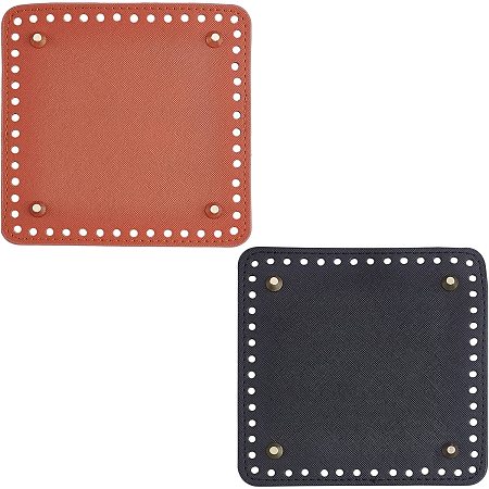 PandaHall Elite 2pcs Square Bag Bottom Shaper Pad 2 Colors 15cm/5.9