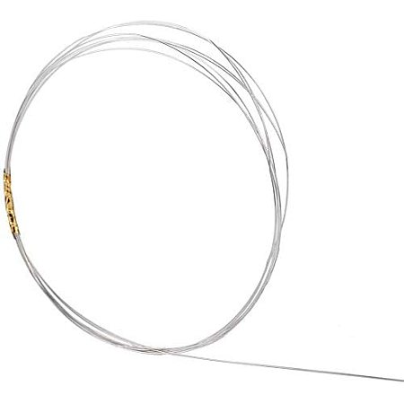 PandaHall Elite 6.5ft Armature Wire Metallic Cord Wire 925 Sterling Silver Coil Wire Bendable Metal Craft Wire for Making Dolls Skeleton DIY Crafts, 0.4mm