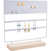 PandaHall Elite Earring Holder Organizer, 144 Holes Jewelry Display Stands 3-Tier Ear Stud Holder Rack Earring Jewelry Organizer Holder Tower Rack for Earrings Necklaces Display Home Retail Use