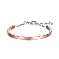 SHEGRACE Titanium Steel Arch Bracelet, Rose Gold, 195mm