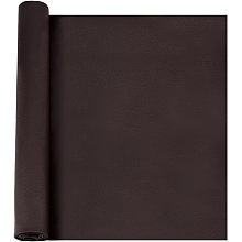 OLYCRAFT 39x55 inch PU Leather Fabric Sheet Waterproof Smooth Leather Sheet Cocount Brown Lichee Pattern Sheets Soft Leather Fabric for Book Covers Handbags Accessories Making DIY Decoraions