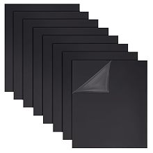 OLYCRAFT 8 Sheets Black ABS Plastic Sheet 8x10 Inch ABS Plastic Plates 0.5mm Thick Hard Plastic Sheet for Architectural Models Sand Table Building Model Material Supplies