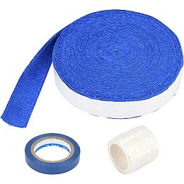 AHANDMAKER 3 Rolls Racket Towel Grip, 3 Sizes Mixed Color Racket Towel Hand Glue Cotton Anti-Skid Sweat Tape Super Absorbent, for Tennis Badminton Bike Handle(10x0.3m/10x0.1m/10x0.34m)