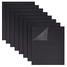 OLYCRAFT 8 Sheets Black ABS Plastic Sheet 8x10 Inch ABS Plastic Plates 0.5mm Thick Hard Plastic Sheet for Architectural Models Sand Table Building Model Material Supplies