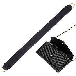 WADORN Clutch Bag Conversion Leather Strip, 7.3 Inch DIY Purse Chain Strap Connection Accessories Envelope Bag Conversion Leather Strap with D-Ring Clasp for Wallet WOC Handbag Uptown Clutch