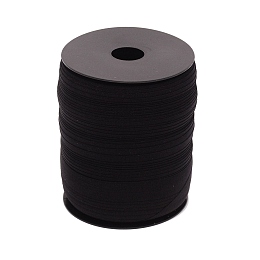 PandaHall Elite Nylon Elasticity Ribbon, with Plastic Scroll for Home Decoration, Wrapping Gifts & DIY Crafts Decorative, Black, 45054 inch(15mm), about 109.36 Yards(100m)/Roll