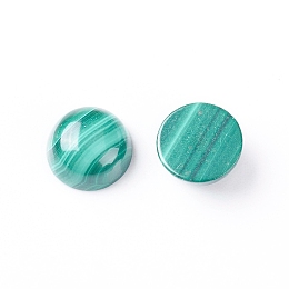 Honeyhandy Natural Malachite Cabochons, Half Round/Dome, 8x4mm