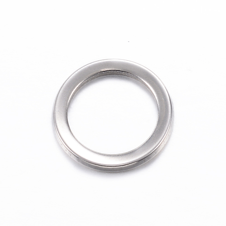 Honeyhandy 201 Stainless Steel Linking Rings, Ring, Stainless Steel Color, 11x1mm