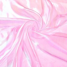 PandaHall Elite 4.3 Yards Pink Gauze Fabric, Organza Lace Fabric Iridescent Organza Cloth Magic Shiny Fabric Ribbon for Dress Stage Show Costume Wedding Decoration DIY Crafts, 1.5m/59inch Wide