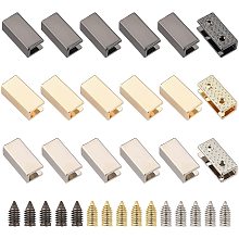 WADORN 18 Sets Bag Decorative Buckles for Purse, Metal Clip Buckles for Handbag Cover Decoration Clothes Jeans Leather Craft Belt Decoration DIY Handmade Bag Making Hardware, 0.7×0.3×0.2inch