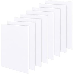 BENECREAT 8 Sheets 2mm A4 White Foam Expanded Sheet, for Signage Displays and Digital Screen Printing, 11.8x7.8inch