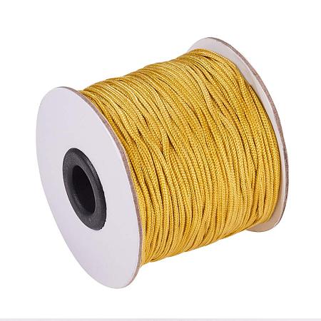 ARRICRAFT 1.5mm/ 100 Yards Gold Nylon Braided Lift Shade Cord for Blind Shade Mini Blind Cord Replacement String for Windows, Roman Shade Repair