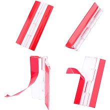 AHANDMAKER 4 Pcs Acrylic Self Adhesive Hinges, 3.94x1.65" Clear Acrylic Hinges with Self Adhesive, for DIY Transparent Box Storage Box Display Stand