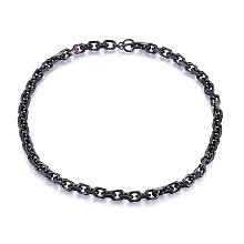 Honeyhandy 304 Stainless Steel Cable Chain Necklaces, with Toggle Clasps, Gunmetal, 23.62 inch(60cm), 9.5mm