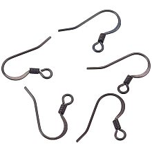 UNICRAFTALE 10 PCS Stainless Steel Earring Hooks Fish Hook Earring findings for DIY Jewelry Making 14.5x16x2mm, Bronze