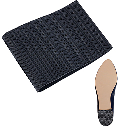 AHANDMAKER Shoe Repair Rubber Soling Sheet, Non-Slip Black Shoe Heel Pads 2.5mm Thick, Repair Replacements for Shoe Bottom and Heel