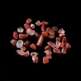 Honeyhandy Natural Carnelian Chip Beads, No Hole/Undrilled, Dyed & Heated, 2~8x2~4mm