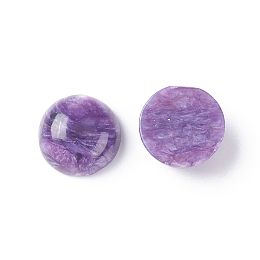 Honeyhandy Natural Charoite Cabochons, Half Round/Dome, 10x4.5mm