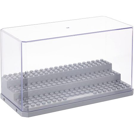 OLYCRAFT Acrylic Display Case Display Case for Minifigure Action Figures Blocks Removable Display Box for Storage Gifts Dustproof Storage Display Boxes