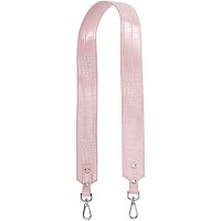 ARRICRAFT Leather Purse Straps, 35.2 inch Leather Shoulder Strap Double Sided Leather Handbags Strap Replacement Wide Cross Body Bag Strap with Swivel Clasps, Pink