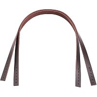 Arricraft 2pcs 15.9 Inch Cowhide Leather Purses Straps Handbags Strap Replacement Handle Handmade Leather Bag Strap for Shoulder Bag Purse Making Supplies (Coffee)