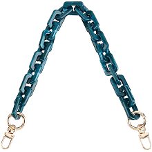 ARRICRAFT Bag Chain Handle for Purse Acrylic Handbag Chain Replacement Chunky Resin Bag Handle Purse Making Accessories Bag Decoration Chain Bag Charms(Dark Green)