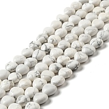 Honeyhandy Natural Howlite Beads Strands, Heart, 10x10.5~11x6mm, Hole: 1.2mm, about 40pcs/strand, 15.35''(39cm)