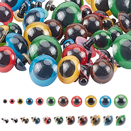 Gorgecraft Craft Plastic Doll Eyes Stuffed Toy Eyes, Mixed Color, 8~30mm, 12 style, 4pairs/style, 48 pairs