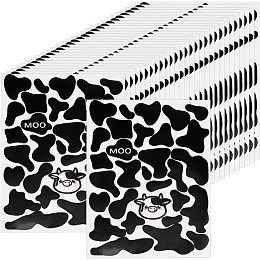 OLYCRAFT 900pcs/30 Sheets Cow Print Sticker Self-Adhesive Waterproof Sticker Decorate Cow Pattern Stickers Removable Black Spot Sticker Cow Patches Animal DIY Sticker for Water Bottle Decorations