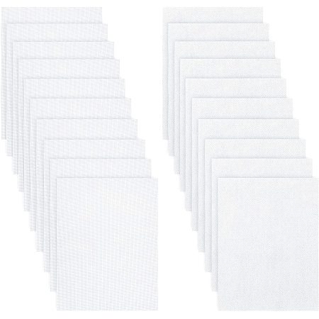 SUPERFINDINGS 10 Sets 9.84x7.64Inch White DIY Paper Crafts Handmade Material Packs Including Replacement Mesh Cloth Paper Making Kits for Handmade Paper DIY Craft