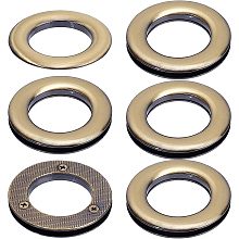 GORGECRAFT 1 Box 4Pcs 1 inch/25.5mm Eyelets Grommets Alloy Loop Snaps Bag Handle Connector Rings Antique Bronze Screw-in Round Findings for DIY Sewing Clothes Leather Crafts Bags Replacement Hardware